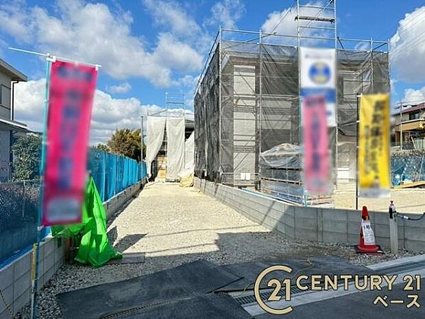 ■現地撮影写真■敷地面積は60坪以上・ゆとりのある限定2区画 好評分譲中です!