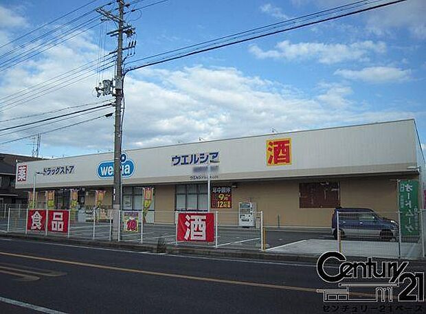ウエルシア奈良南肘塚店まで550m