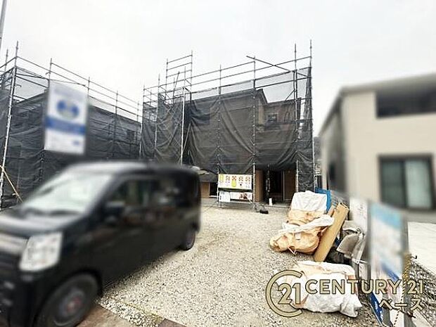 ■現地撮影写真■敷地面積は60坪以上・駐車場2台可!