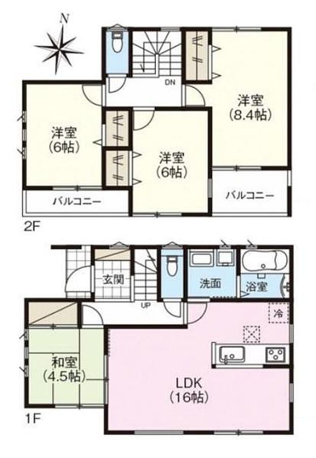 ■広々したリビング16帖・4LDKの間取り!大容量の収納など、ご家族のお住まいにピッタリです!