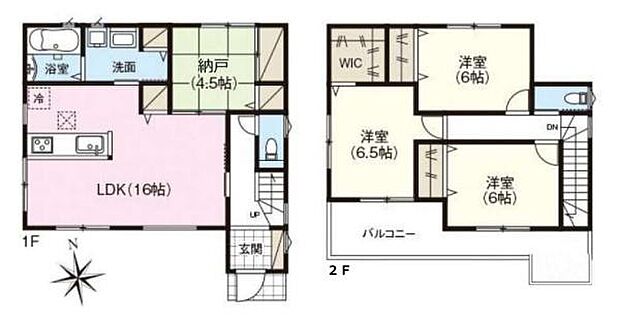 ■広々したリビング16帖・4LDKの間取り!大容量の収納など、ご家族のお住まいにピッタリです!