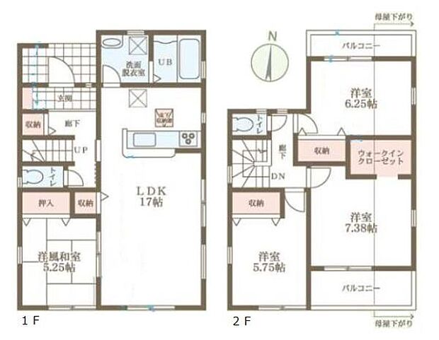 ■広々したリビング17帖・4LDKの間取り!大容量の収納など、ご家族のお住まいにピッタリです!