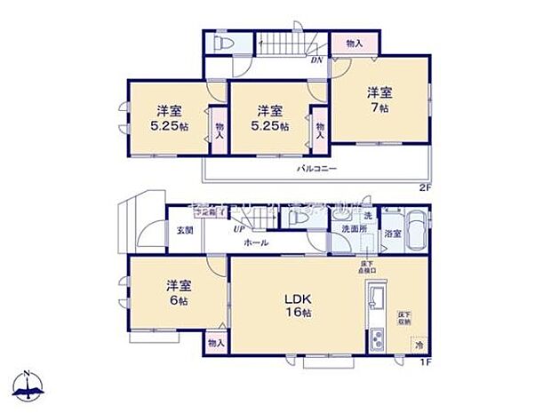 全室南向きの明るい間取りです！