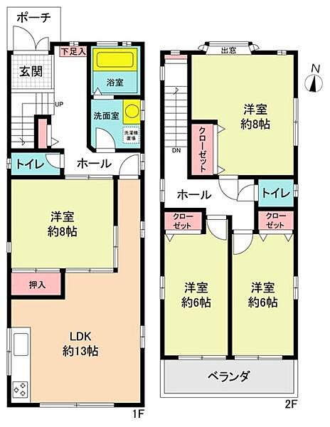 全居室収納付きでスッキリ片付く住まい