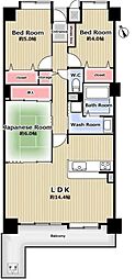 大森アイリス参番館 3SDKの間取図画像