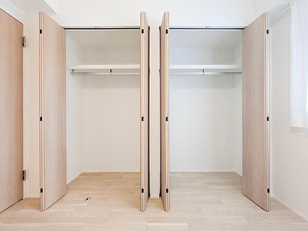豊富な収納スペース。収納が多いとお部屋が広く使えます！