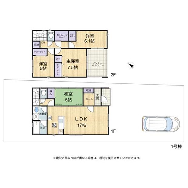 小学校まで徒歩約3分の便利な立地役場・病院も近く豊かな住環境