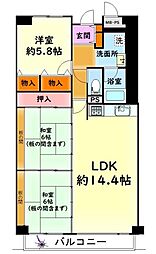 間取図画像 3LDK