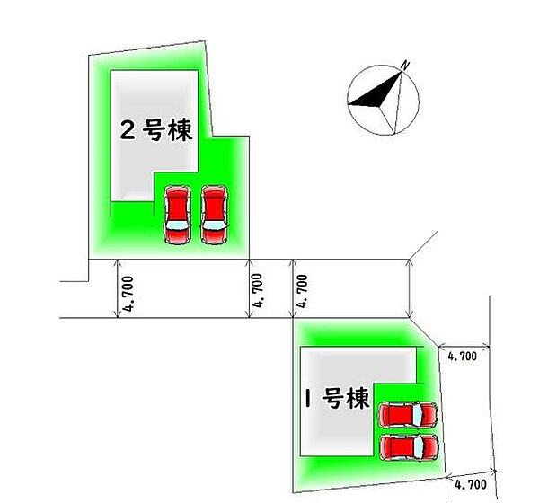 全2棟・カースペース2台分♪