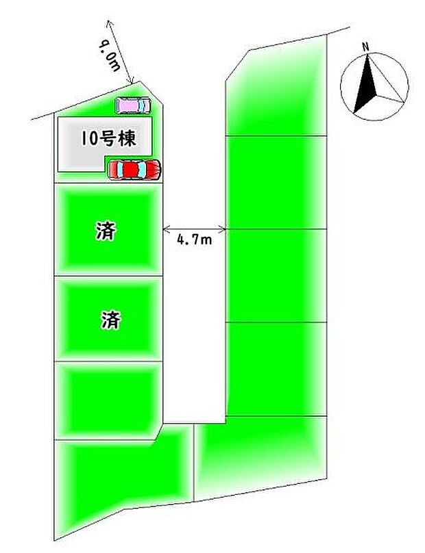只今3棟販売中・カースペース2台分♪