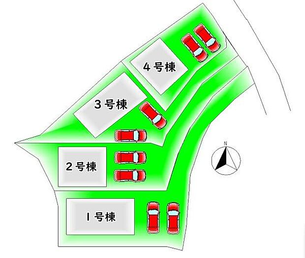 全4棟・カースペース2台分♪