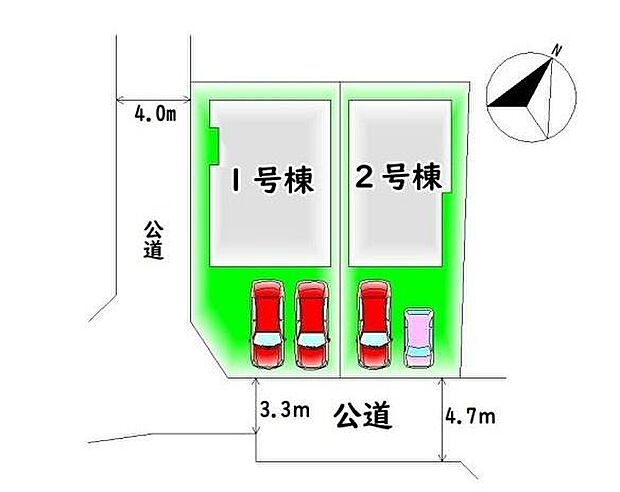 全2棟・カースペース2台分♪