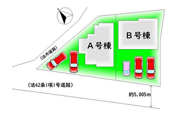 全2棟・カースペース2~3台分♪