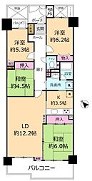 サンロイヤル池田バードヒルズ3号館 4LDKの間取図画像