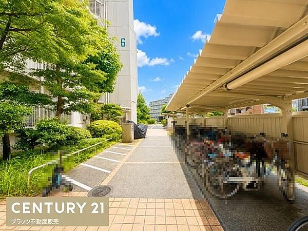 自転車置場の写真です。