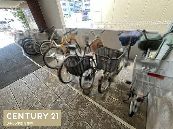 自転車置場の写真です。