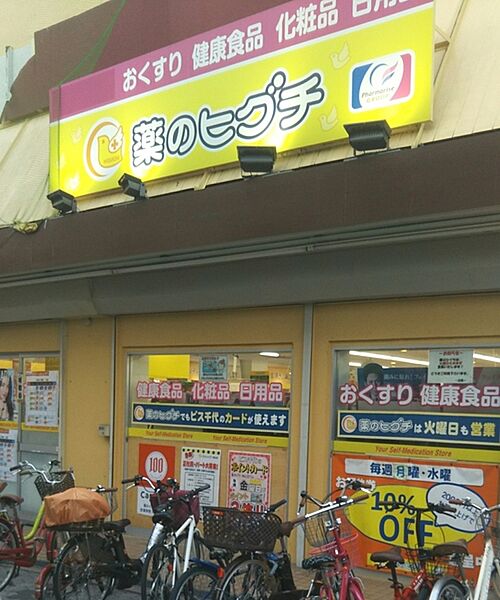 薬のヒグチ桃谷店まで1259m