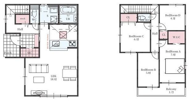 専有面積:100.40平米　間取り:4LDK＋WIC＋SIC！
