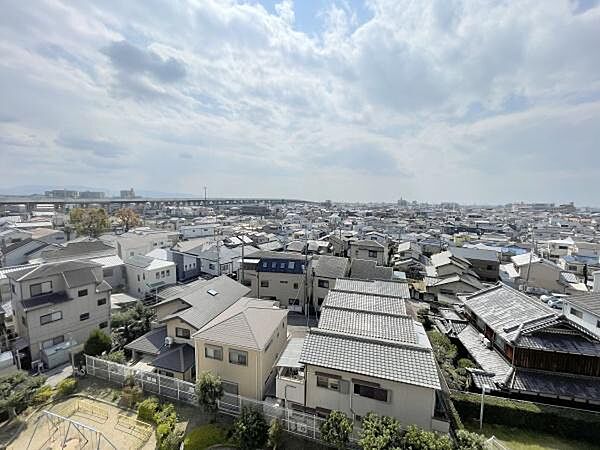 10階建て7階からの景色♪西向きバルコニー！