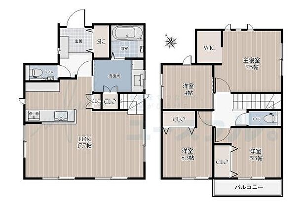 専有面積:96.25平米　間取り:4LDK！