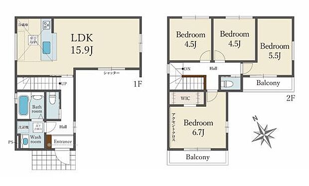 専有面積:88.39平米 間取り:4LDK!