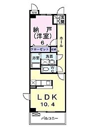 フォーリスト　ヴィレッジ弐番館 3階1LDKの間取り