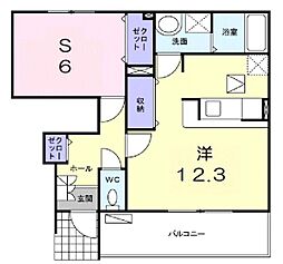 ヒコ・シンクラ ワンルームの間取図画像