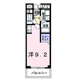 ファウンダーオブティー 1Kの間取図画像