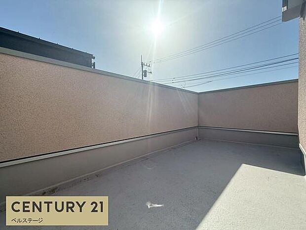 日当たり・通風良好なバルコニー