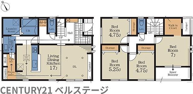 こだわりの間取りで住み心地快適