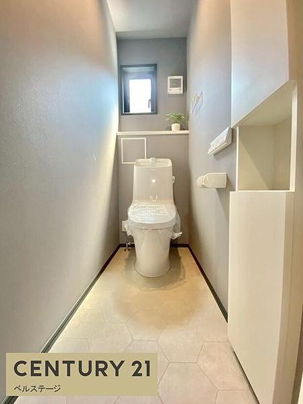 収納や機能充実のホテルライクなトイレ!