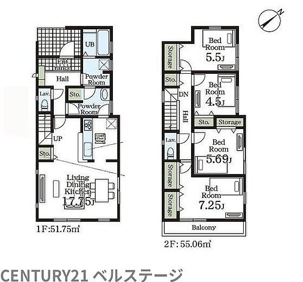こだわりの間取りで住み心地快適