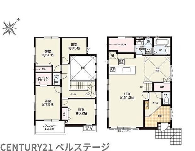 こだわりの間取りで住み心地快適