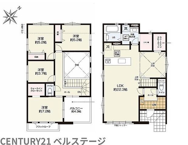 こだわりの間取りで住み心地快適