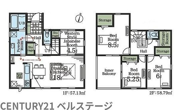 2号棟間取り図になります!