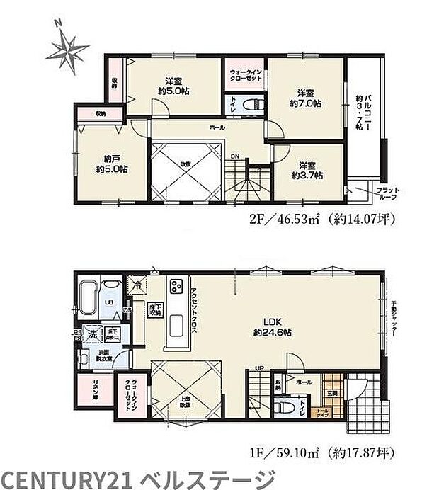 1号棟間取り図になります！
