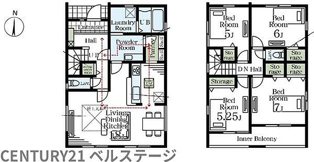 こだわりの間取りで住み心地快適