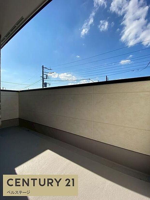 とてもきれいなバルコニーです