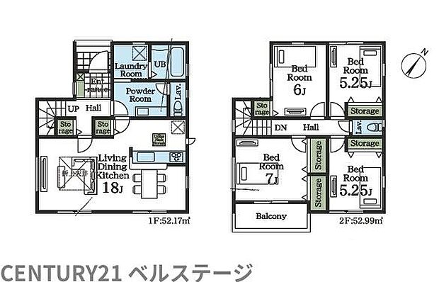 1号棟間取り図になります！