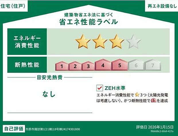 省エネラベル獲得済!