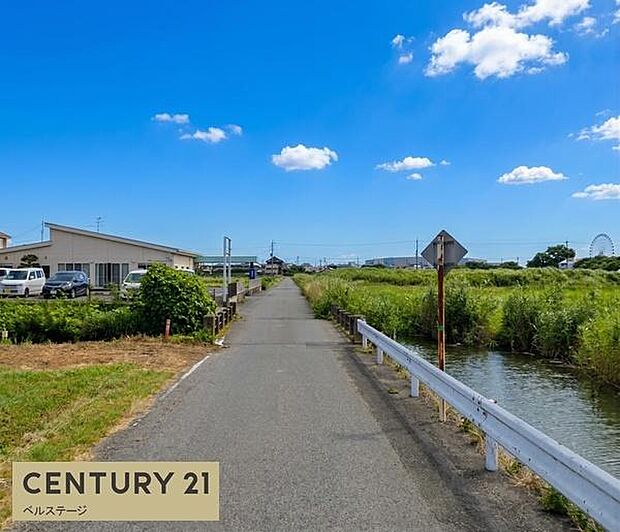 車通りが少ない前面道路