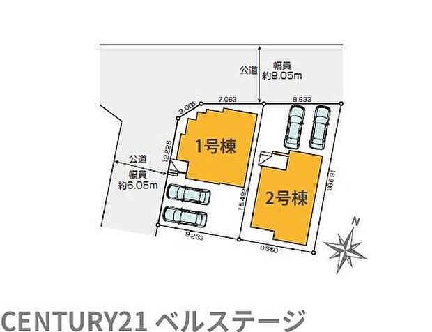 区画図です!2号棟になります!