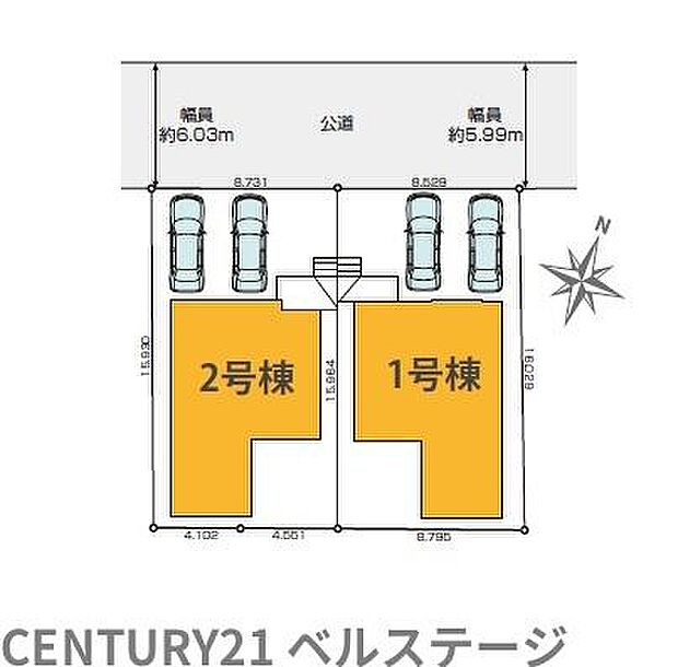 区画図です!1号棟になります!