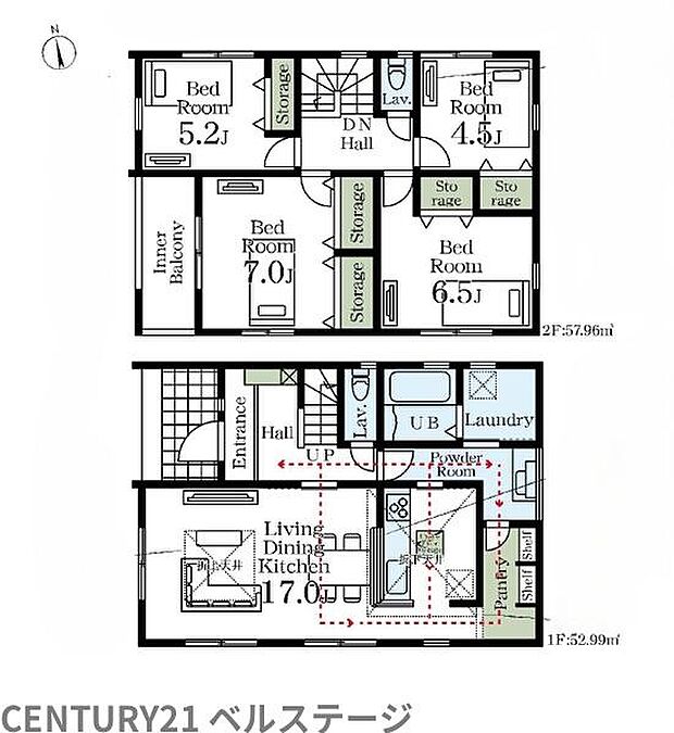こだわりの間取りで住み心地快適