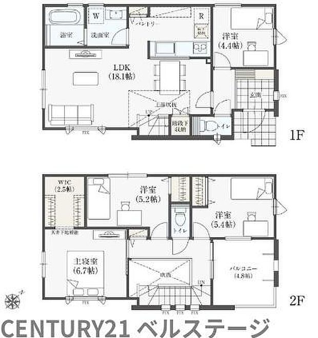 2号棟間取り図になります！