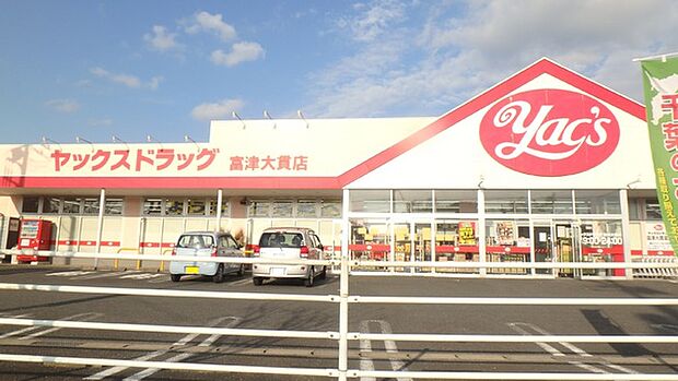 ヤックスドラッグ富津大貫店まで1349m