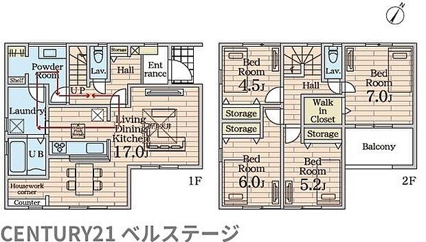 こだわりの間取りで住み心地快適