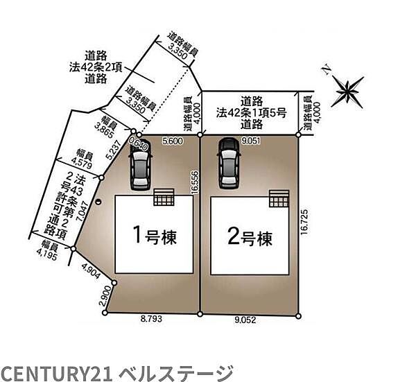 区画図です！1号棟になります！