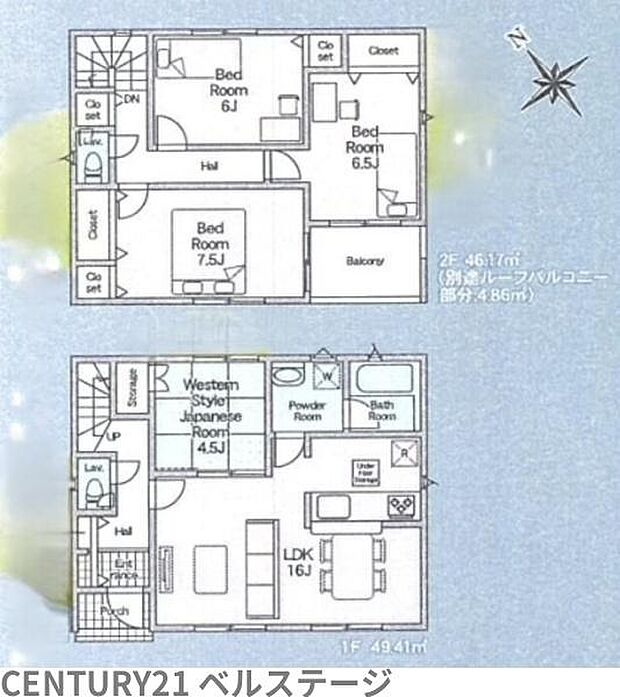 LDKとキッチンを合わせて約16帖!家族が自然と集まるゆとりの空間で2階には洋室が3部屋ありご家族それぞれのプライベート空間も確保できる魅力的な間取りです!