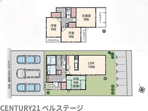 4LDKの間取りでご家族それぞれのお部屋を確保でき嬉しい!2階には各お部屋にバルコニーもあり開放感ある住まいでおすすめです!